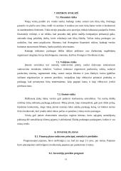 Verslo planas: renginių organizavimo agentūra UAB "Pašėlkim" 19 puslapis
