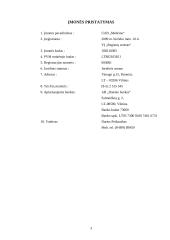 Verslo planas: virtuviniai baldai UAB "Medeina" 3 puslapis