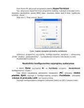 IT tinklo įrenginių konfigūravimo ypatybės, prisijungimo būdai, programinės priemonės 2 puslapis