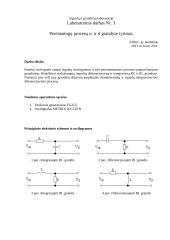 Pereinamųjų procesų RC ir RL grandyse tyrimas naudojant oscilografą 1 puslapis