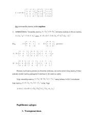 Tiesiniai veiksmai su matricomis 5 puslapis