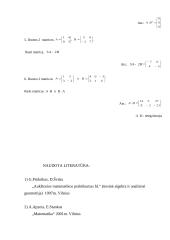 Tiesiniai veiksmai su matricomis 9 puslapis