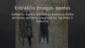 Henriko Radausko eilėraščio ,,Poetai, arba katastrofa" analizė, skaidrės 8 puslapis