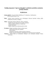 Praktikos ataskaita: sporto pedagogika 6 puslapis