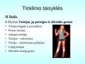 Tinklinio aikštė ir įrenginiai. Žaidimo taisyklės 18 puslapis