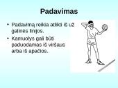 Tinklinio aikštė ir įrenginiai. Žaidimo taisyklės 20 puslapis