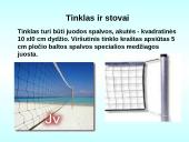 Tinklinio aikštė ir įrenginiai. Žaidimo taisyklės 4 puslapis