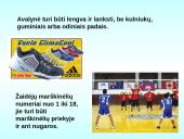Tinklinio aikštė ir įrenginiai. Žaidimo taisyklės 8 puslapis
