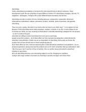 Advertising traditions