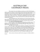 Cockroach races 1 puslapis