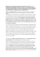 Different ways that people travel