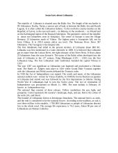 Some facts about Lithuania