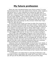 My future profession
