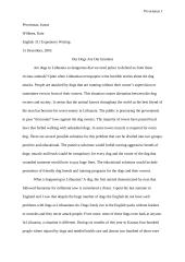 Our dogs are our enemies