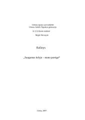 Saugumas kelyje — mano pareiga