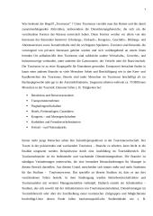 Studienrichtung: Tourismuswesen