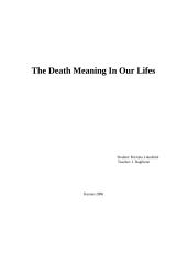 The death meaning in our lifes 5 puslapis