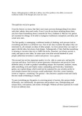 The qualities crucial to genius