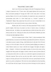 Threat of Islam - myth or reality