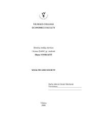 Wealth and society