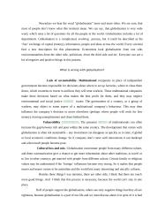 What is wrong with globalisation?