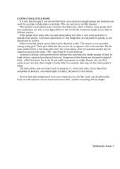 Why does food become a deadly enemy for some people? 2 puslapis