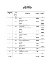 Apskaitos dokumentai vieneto sąnaudoms pripažinti UAB "Relaksuos" balanse 12 puslapis