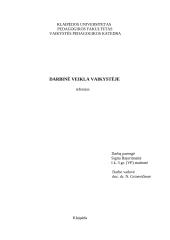 Darbinė veikla vaikystėje