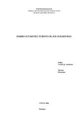 Darbo sutarties turinys ir jos sudarymas