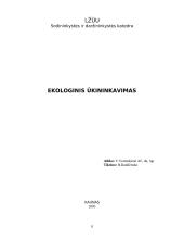 Ekologinis ūkininkavimas