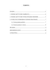 Fizinio aktyvumo sveikatinamoji reikšmė, teigiamas poveikis 2 puslapis