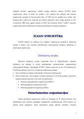 ICANN (Internet Corporation for Assigned Names and Numbers) teisinė struktūra 2 puslapis