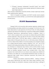 ICANN (Internet Corporation for Assigned Names and Numbers) teisinė struktūra 8 puslapis