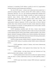 ICANN (Internet Corporation for Assigned Names and Numbers) teisinė struktūra 10 puslapis