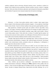 Informacinių technologijų samprata. Informacinių technologijų evoliucija 3 puslapis