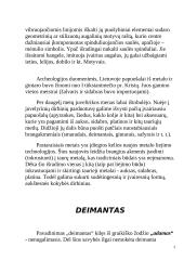 Juvelyriniai dirbiniai. Deimantas 3 puslapis