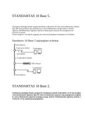 Kompiuterių tinklų standartai 2 puslapis