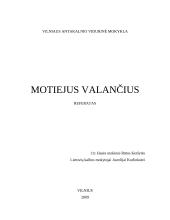 Motiejaus Valančiaus asmenybė