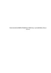 Naujausi kompiuteriniai virusai, jų daroma žala