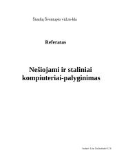 Nešiojami ir staliniai kompiuteriai