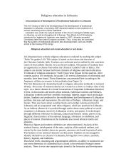 Religious education in Lithuania 2 puslapis