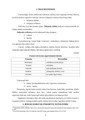 Traumatizmas. Bukais daiktais padarytų sužalojimų mechanizmas, automobilių traumos, šalutiniai sužalojimai 3 puslapis