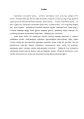 Turizmo sektoriaus analizė Aukštaitijos nacionaliniame parke 2 puslapis