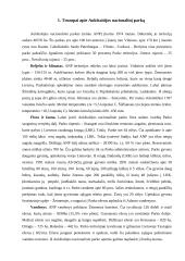 Turizmo sektoriaus analizė Aukštaitijos nacionaliniame parke 3 puslapis