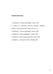 Vaikų ugdymas Anglijos šeimoje 11 puslapis