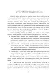 Valstybės institucijos samprata ir sistema. Valstybės institucijų klasifikavimo pagrindai, funkcijos ir kompetencija 6 puslapis