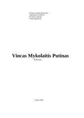 Vincas Mykolaitis-Putinas - biografija ir kūryba