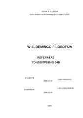 W.E. Demingo filosofija