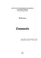 Zoonozės ir ligos