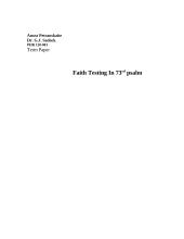 Faith testing in 73 psalm 8 puslapis